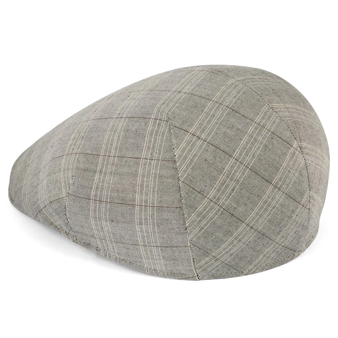 Fawler Casquette Plate Tirreno à Motif écossais Gris 4 Fawler Casquette Plate Tirreno à Motif écossais Gris – Image 2