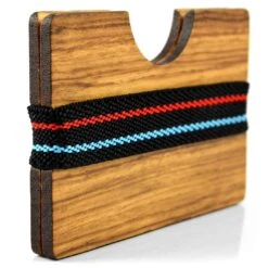 Collin Rowe Porte-cartes En Bois De Zèbre à Rayures -Bagues Magasin 4 3 49