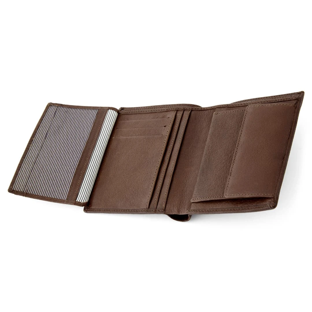 Lucleon Portefeuille En Cuir Marron Stand-Up California 4 Lucleon Portefeuille En Cuir Marron Stand-Up California – Image 2