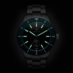 Fawler Makalu | Montre De Plongée En Titane Brossé Avec Lunette Bleue -Bagues Magasin 4 5.afd0aeadfc3dd078c10f4ec31cacdc85