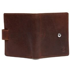 Lucleon Portefeuille Montreal Compact En Cuir Marron Foncé RFID -Bagues Magasin 4 6 50