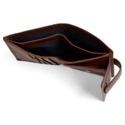 Lucleon Portefeuille Montreal Compact En Cuir Marron Foncé RFID -Bagues Magasin 4 7 39