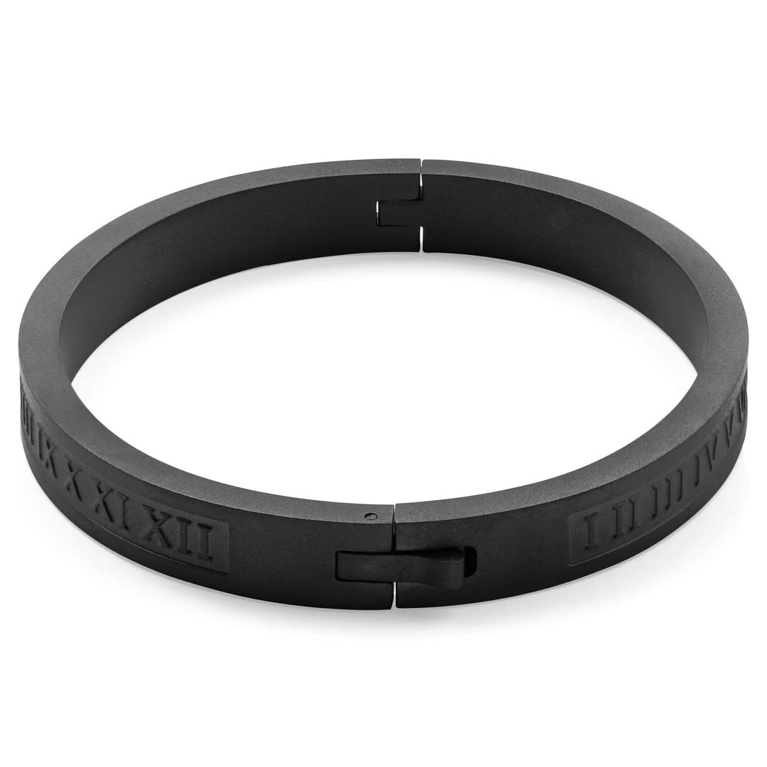 Lucleon Bracelet Jonc Arie Noir à Chiffres 4 Lucleon Bracelet Jonc Arie Noir à Chiffres – Image 2