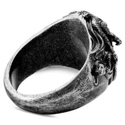 Lucleon Obelius | Chevalière Medusa En Métal Argenté Vintage -Bagues Magasin 5 2.87eeee789a273c73a87683f81ed84849 8