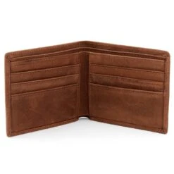 Collin Rowe Portefeuille En Cuir Marron Ultra-doux -Bagues Magasin 5 3 101