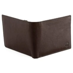 Lucleon Portefeuille En Cuir Marron Zip Intérieur California -Bagues Magasin 5 3 137