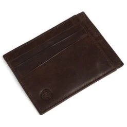 Lucleon Porte-cartes Montréal En Cuir Marron Foncé RFID -Bagues Magasin 5 3 3 3