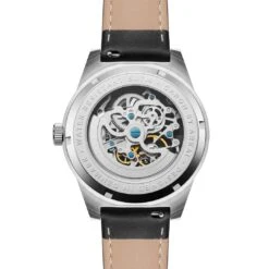 Arkai Caron | Montre Squelette Automatique En Acier Inoxydable Noir Et Argenté -Bagues Magasin 5 3karonver2