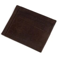 Lucleon Porte-cartes Montréal En Cuir Marron Foncé RFID -Bagues Magasin 5 4 1 3