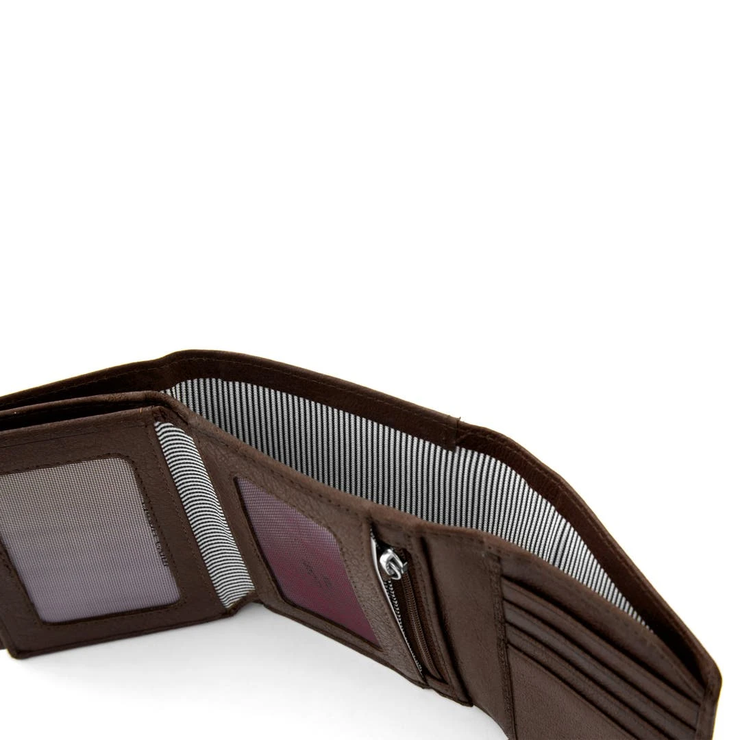 Lucleon Portefeuille Pliant Marron California 7 Lucleon Portefeuille Pliant Marron California – Image 5