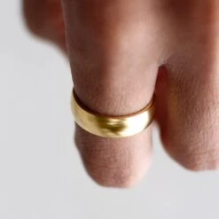 Fort Tempus Anneau En Titane Doré 6 Mm 10 Fort Tempus Anneau En Titane Doré 6 Mm -Bagues Magasin 5570 ring