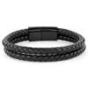 Fort Tempus Bracelet Tressé Noir Double épaisseur -Bagues Magasin 6 1 72 2 67 3 209