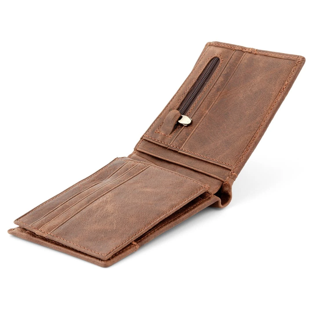 Collin Rowe Portefeuille Marron à Double Volet 4 Collin Rowe Portefeuille Marron à Double Volet – Image 2