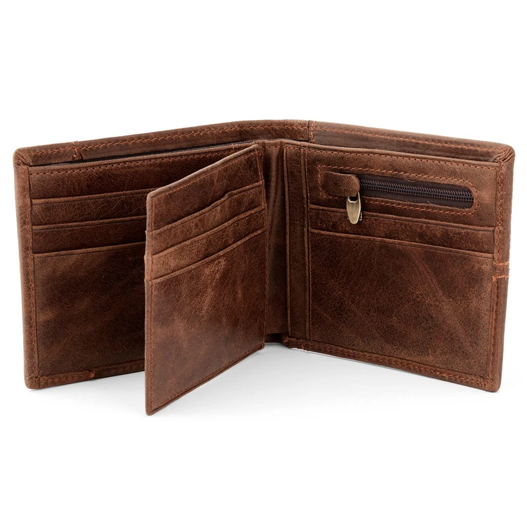 Collin Rowe Portefeuille Marron à Double Volet 5 Collin Rowe Portefeuille Marron à Double Volet – Image 3