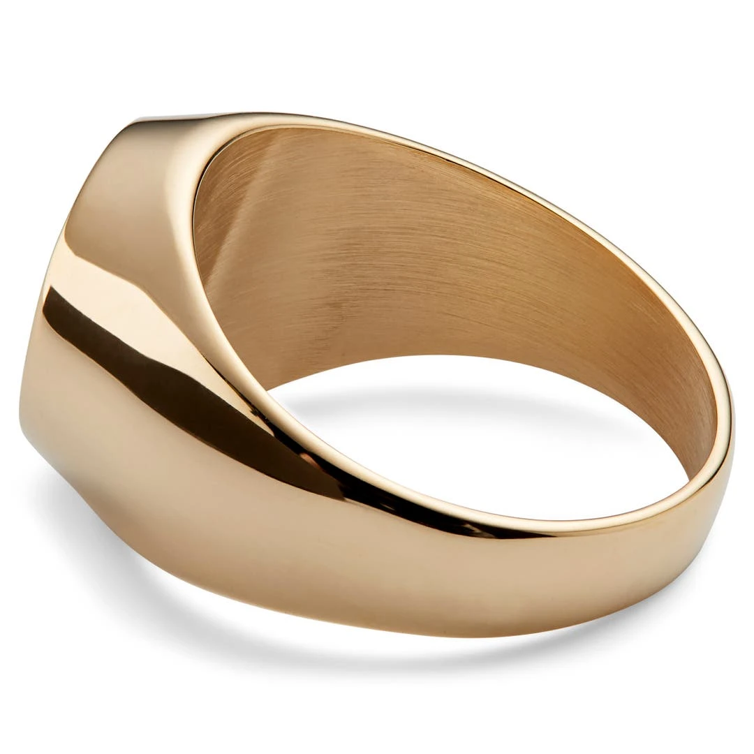 Lucleon Bague Dorée Avec Pierre Onyx Law 5 Lucleon Bague Dorée Avec Pierre Onyx Law – Image 3