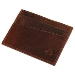 Lucleon Mini Porte-cartes Montreal En Cuir Marron RFID -Bagues Magasin 6 3 3 3