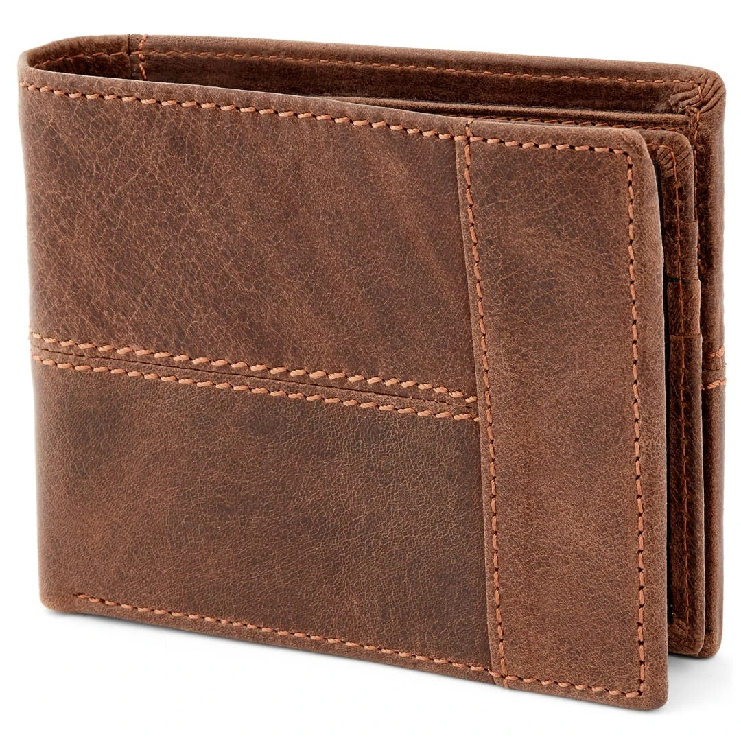 Collin Rowe Portefeuille Marron à Double Volet 3 Collin Rowe Portefeuille Marron à Double Volet