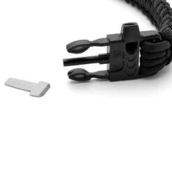 Tailor Toki Bracelet Corde Para Noir Avec Allume-Feu Acier -Bagues Magasin 7 3 3 53