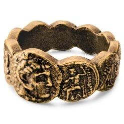 Lucleon Obelius | Bague En Métal Doré Vintage - Les Pièces De Monnaie 8 Lucleon Obelius | Bague En Métal Doré Vintage - Les Pièces De Monnaie -Bagues Magasin 7 3 585587abfad06db18c97e58317272613 8