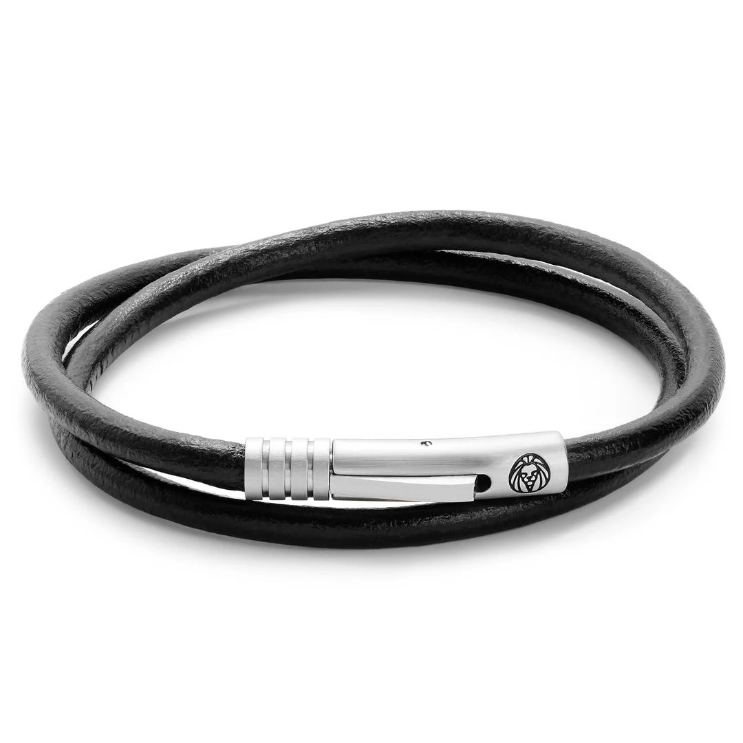 Lucleon Bracelet Collins Liquorice En Cuir Noir 3 Lucleon Bracelet Collins Liquorice En Cuir Noir
