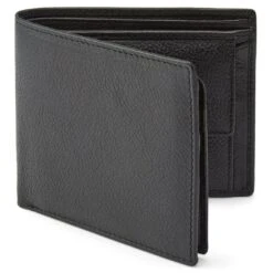Lucleon Portefeuille En Cuir Noir Anti-RFID Smith