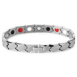 Lucleon Bracelet Magnétique Asymétrique En Titane Argenté 10 Lucleon Bracelet Magnétique Asymétrique En Titane Argenté -Bagues Magasin 8 1mag