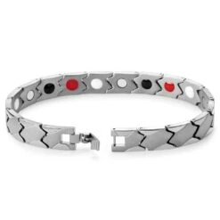 Lucleon Bracelet Magnétique Asymétrique En Titane Argenté 9 Lucleon Bracelet Magnétique Asymétrique En Titane Argenté -Bagues Magasin 8 3mag