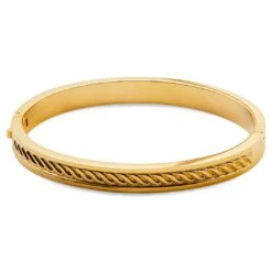 Lucleon Bracelet Jonc Arie Doré à Torsades