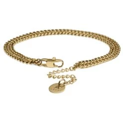 Arkai Bracelet Rico - Gourmette à Double Chaîne Dorée -Bagues Magasin 9 1.9ccd93ebd077ce24f8c2b06fd633c756 3