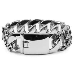 Fort Tempus Bracelet Brut En Acier De Fleur De Lis 10 Fort Tempus Bracelet Brut En Acier De Fleur De Lis -Bagues Magasin 9 2 217