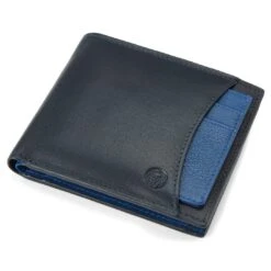 Lucleon Portefeuille Et Porte-cartes Lincoln En Cuir Bleu Marine Et Bleu Cobalt Anti-RFID -Bagues Magasin Colour collection 1 2 copy