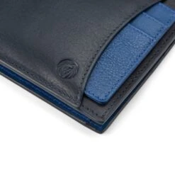 Lucleon Portefeuille Et Porte-cartes Lincoln En Cuir Bleu Marine Et Bleu Cobalt Anti-RFID -Bagues Magasin Colour collection 1 3 copy