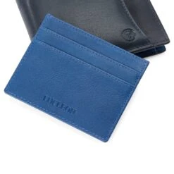 Lucleon Portefeuille Et Porte-cartes Lincoln En Cuir Bleu Marine Et Bleu Cobalt Anti-RFID -Bagues Magasin Colour collection 1 4 copy
