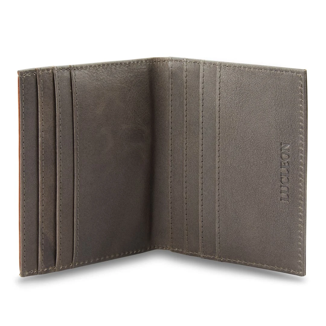 Lucleon Porte-cartes En Cuir Gris Et Brun Havane Anti-RFID Loren 5 Lucleon Porte-cartes En Cuir Gris Et Brun Havane Anti-RFID Loren – Image 3