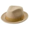 Fawler Chapeau Trilby Tomasso Moda Beige Clair -Bagues Magasin Hat 11 1 copy 3