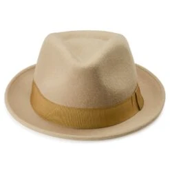Fawler Chapeau Trilby Tomasso Moda Beige Clair -Bagues Magasin Hat 11 2 copy 3