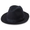 Fawler Chapeau Fedora Filippo Bleu Marine à Bords Bruts -Bagues Magasin Hat 13 1 copy 3