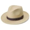 Fawler Chapeau Panama Moda De Couleur Naturelle Avec Gallon Rayé Piero -Bagues Magasin Hat 15 1 copy 3