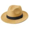 Fawler Chapeau Panama Moda Couleur Havane Clair Avec Gallon Bleu Marine Piero -Bagues Magasin Hat 16 1 copy 3