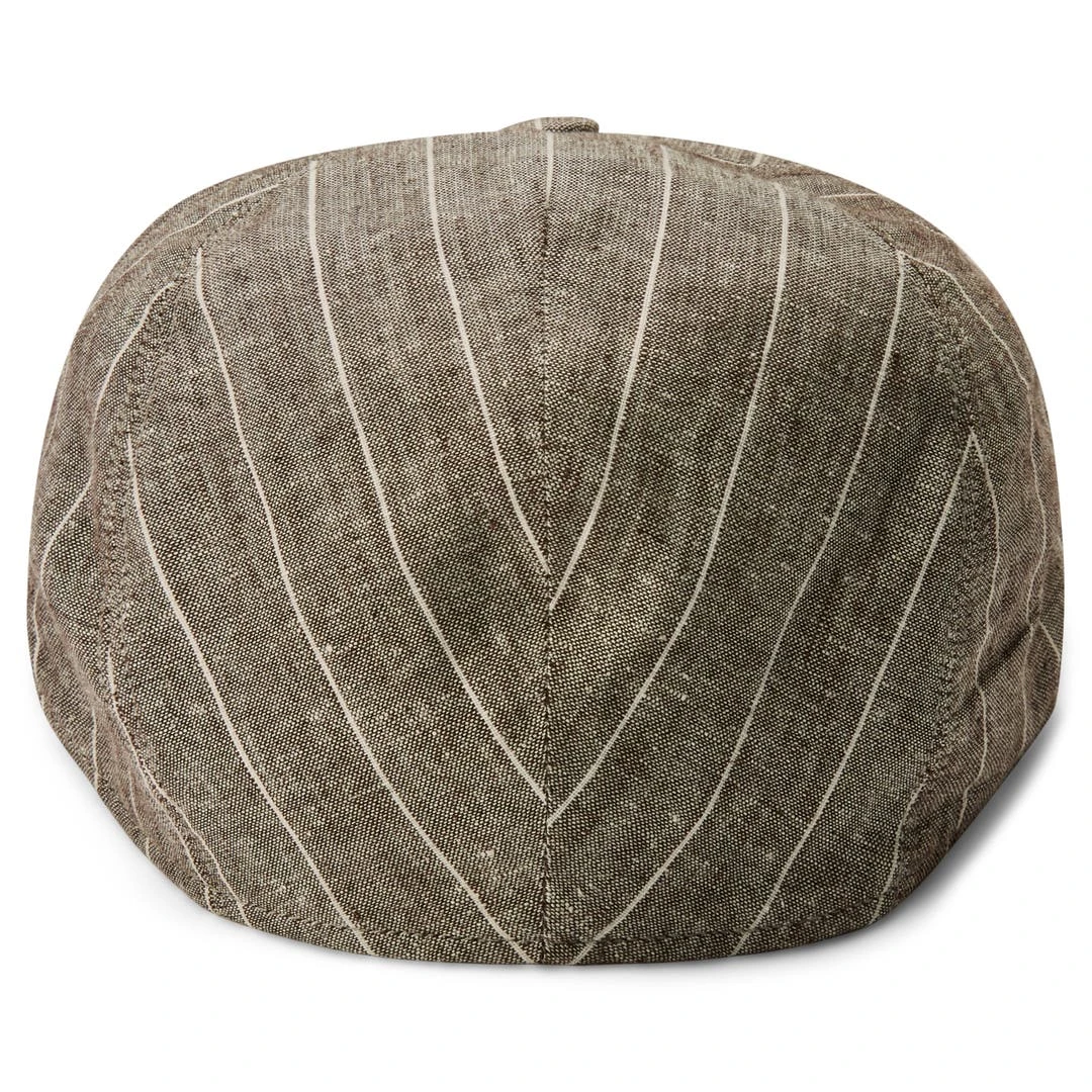 Fawler Casquette Plate à Rayures Marron Et Blanc Marco Moda 5 Fawler Casquette Plate à Rayures Marron Et Blanc Marco Moda – Image 3