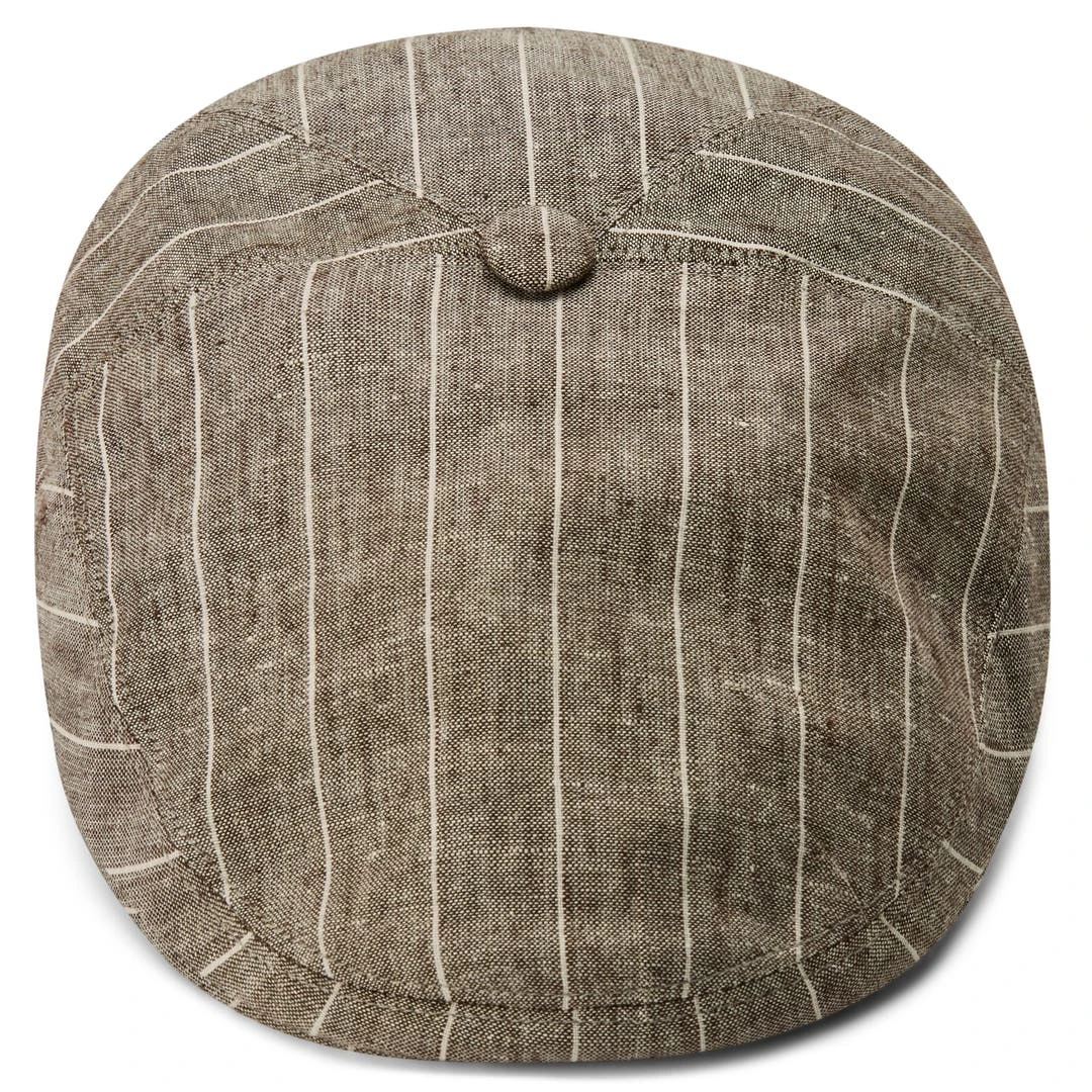 Fawler Casquette Plate à Rayures Marron Et Blanc Marco Moda 6 Fawler Casquette Plate à Rayures Marron Et Blanc Marco Moda – Image 4