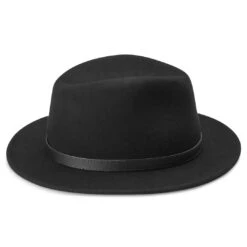 Fawler Chapeau Fedora Flavio En Laine Noire à Bord Plat 12 Fawler Chapeau Fedora Flavio En Laine Noire à Bord Plat -Bagues Magasin Hat 6 3 copy