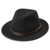 Fawler Chapeau Fédora Flavio Moda Noir à Bord Plat -Bagues Magasin Hat 9 1 copy 3