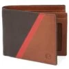 Lucleon Portefeuille En Cuir Brun Et Rouge Anti-RFID Lind 2 Lucleon Portefeuille En Cuir Brun Et Rouge Anti-RFID Lind -Bagues Magasin Lindtanred1