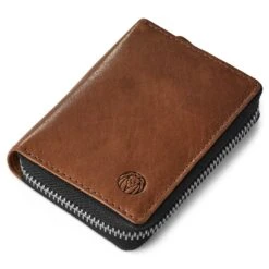 Lucleon Porte-cartes En Cuir Brun Havane Anti-RFID Cambodia -Bagues Magasin Pawas wallet 11 6 copy