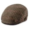 Fawler Casquette Plate Fido Boston à Motif Pied De Poule Marron -Bagues Magasin abgfchyfkth 3