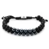 Arkai Bracelet Sanatio Double Rang En Hématite & Onyx -Bagues Magasin ajgvguliku