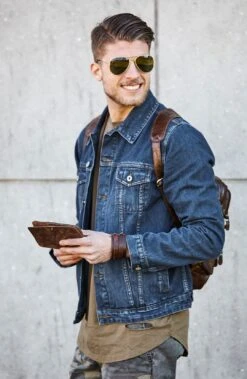 Collin Rowe Bracelet En Cuir Pour Homme -Bagues Magasin billed 1 5