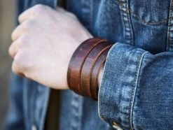Collin Rowe Bracelet En Cuir Pour Homme -Bagues Magasin billed 5
