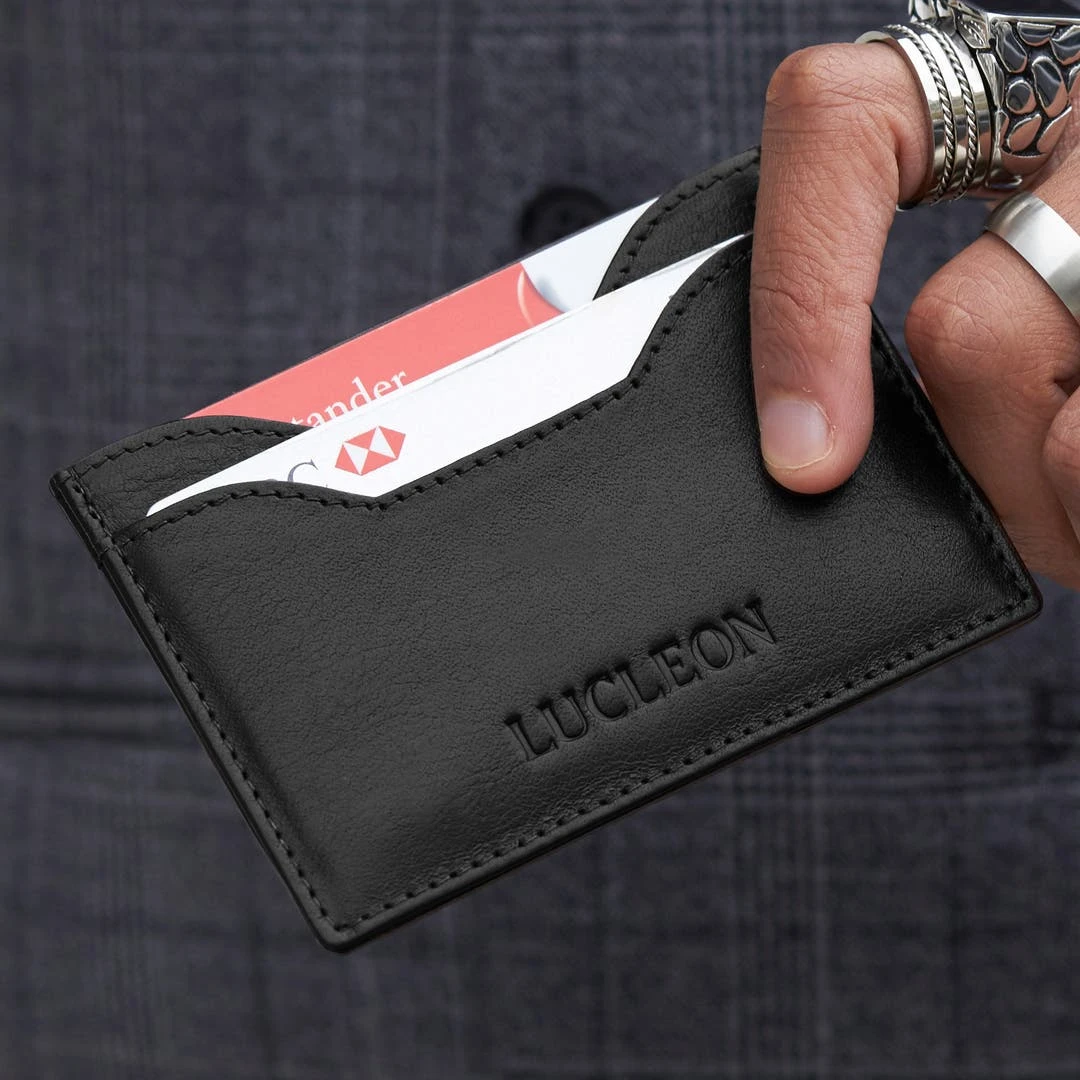 Lucleon Porte-cartes Noir "Bruce" 7 Lucleon Porte-cartes Noir "Bruce" – Image 5
